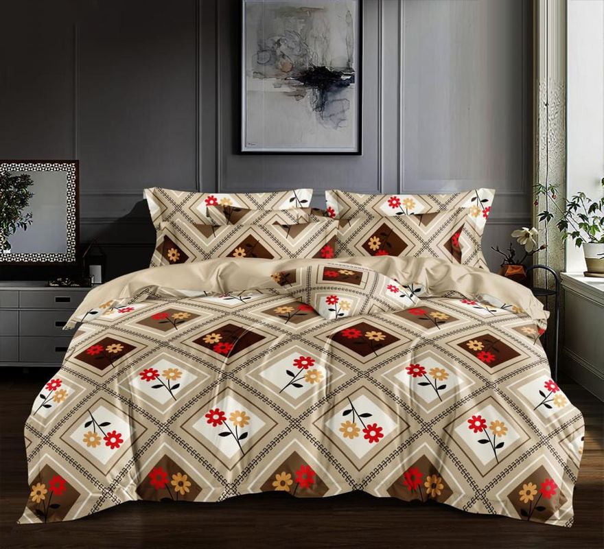  Ferrari Polycotton Printed Double Bedsheet with two pillow cover ( 90"X100")